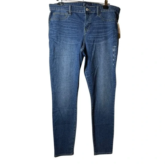 GAP Denim Favorite Jegging NWT Dark Wash Mid Rise Womens Size 12 / 31 Tall - Picture 1 of 16